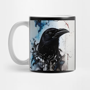 Ink Flow Crow Mug